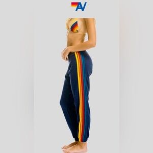 Aviator Nation 5 Stripe Sweats Navy
